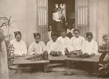 Burmese Cigar Makers 1900. Creator: Unknown