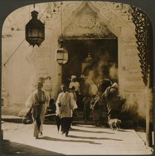 Burmese ladies on their way to the bazaar, Mandalay, Burma 1907