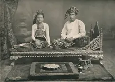 Burmese Prince and Princess 1900. Creator: Unknown