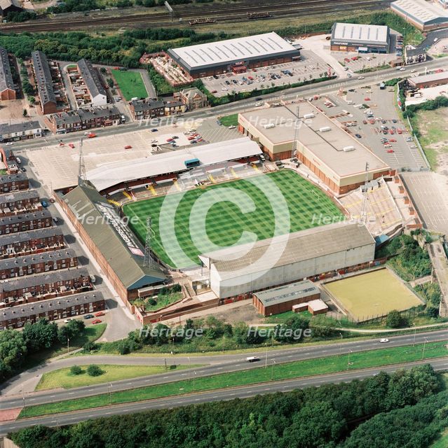 Burnden Park, Bolton, Greater Manchester, 1992. Artist: Aerofilms.