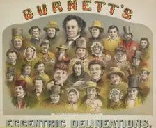 Burnett's Eccentric Delineations, 1874. Creator: Unknown
