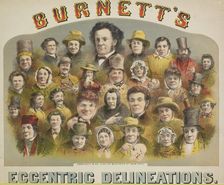 Burnett's Eccentric Delineations, 1874. Creator: Unknown
