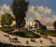 Burnham's Hotel, ca. 1845. Creator: Unknown