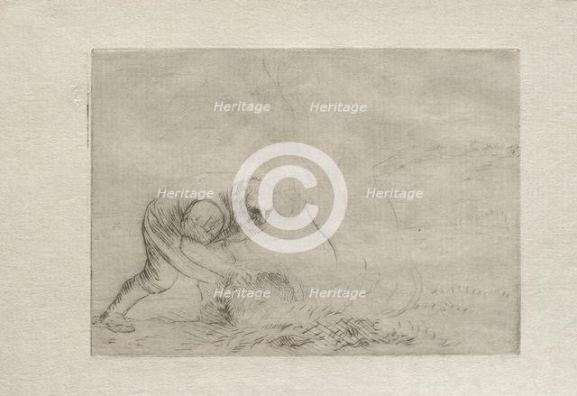 Burning the Grass. Creator: Alphonse Legros (French, 1837-1911).