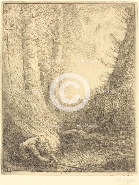 Burning the Grasses (Le bruleur d'herbes). Creator: Alphonse Legros.