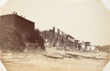 Burning Ghat, Chandanagore-a French Settlement on the Hoogly, 1858-61. Creator: Unknown