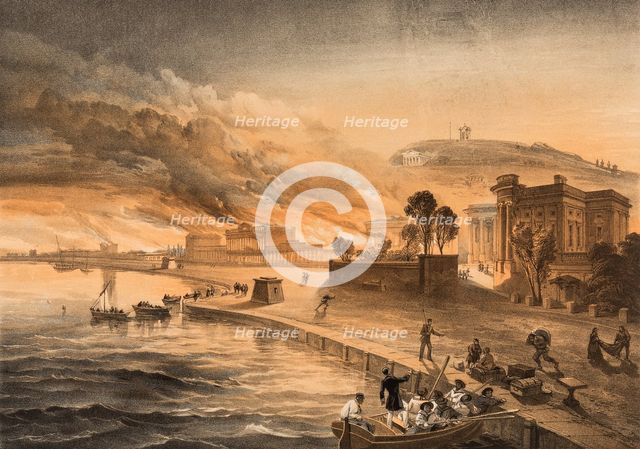 Burning of the Government Buildings at Kertch, 1855.
