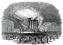 Burning of the Glasgow Theatre, 1845. Creator: Unknown