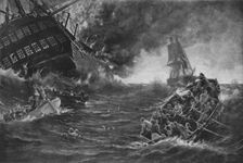 Burning of the Kent c1893, (1911). Artist: Thomas M M Hemy