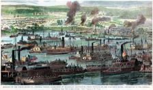 Burning of the White House, Virginia, American Civil War, 26 June 1862