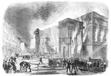 Burning of Covent-Garden Theatre, 1856. Creator: Unknown