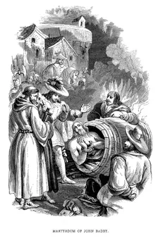 Burning of John Badby for heresy, 1410 (1848)