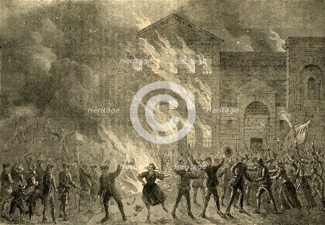 'Burning of Newgate', 1780, (c1872). Creator: Unknown.