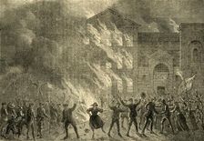 Burning of Newgate 1780, (c1872). Creator: Unknown
