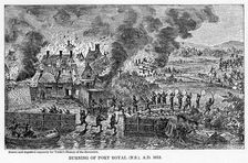 Burning of Port Royal (Nova Scotia), AD 1613 (1877)