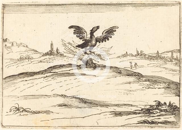 Burning Phoenix, 1628. Creator: Jacques Callot.