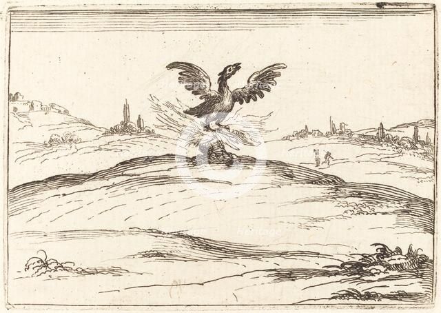 Burning Phoenix, 1628. Creator: Jacques Callot.