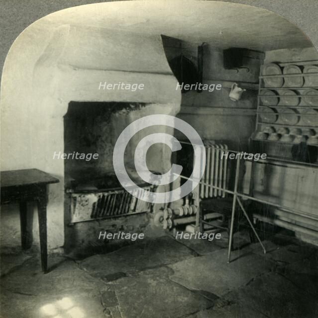 'Burn's Cottage - Room, where the Poet was Born, Ayr, Scotland', c1930s. Creator: Unknown.