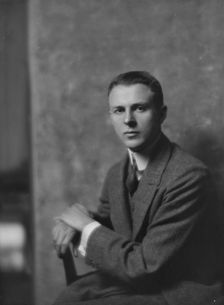 Burns, W.J., Jr., Mr., portrait photograph, 1917. Creator: Arnold Genthe