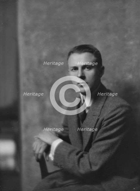 Burns, W.J., Jr., Mr., portrait photograph, 1917. Creator: Arnold Genthe.