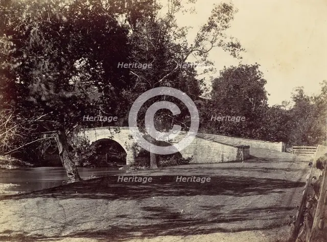 Burnside Bridge, Across the Antietam, near Sharpsburg, No. 1, September 1862, 1862. Creator: Alexander Gardner.