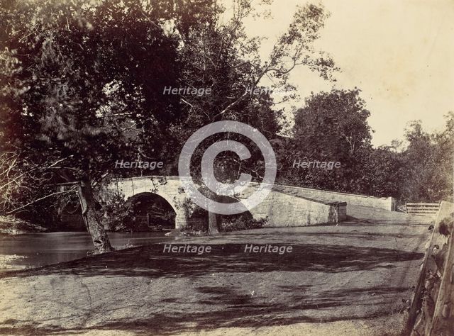 Burnside Bridge, Across the Antietam, near Sharpsburg, No. 1, September 1862, 1862. Creator: Alexander Gardner.