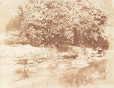 Burnside, Fife / Island in the Almond River, 1843-47. Creators: David Octavius Hill, Robert Adamson, Hill & Adamson