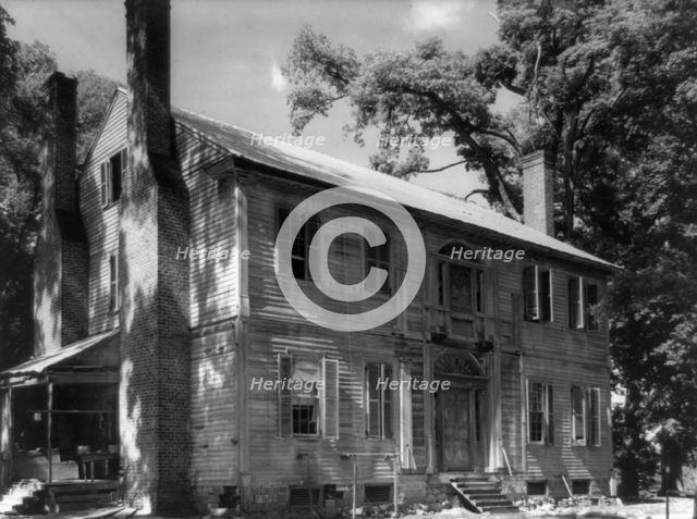 Burnside, Hunt-Hamilton house, showing Tidewater detail..., Vance County, North Carolina, c1935. Creator: Frances Benjamin Johnston.