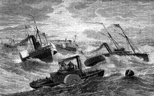 Burnside's expedition crossing Hatteras Bar, North Carolina, 1861-1862 (c1880)