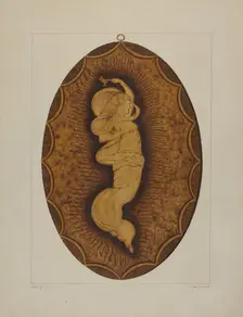 Burnt Plaque, 1935/1942. Creator: Frank Maurer