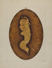 Burnt Plaque, 1935/1942. Creator: Frank Maurer