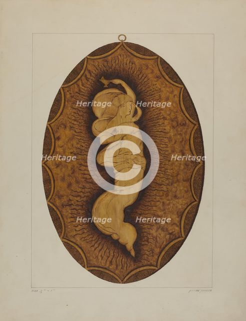 Burnt Plaque, 1935/1942. Creator: Frank Maurer.