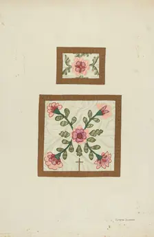 Burse and Chalice Veil, c. 1940. Creator: Syrena Swanson