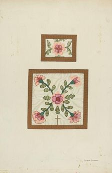 Burse and Chalice Veil, c. 1940. Creator: Syrena Swanson