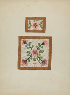 Burse and Chalice Veil, c. 1940. Creators: Josephine C. Romano, Hal Blakeley