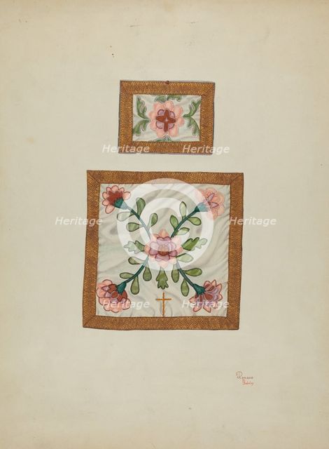 Burse and Chalice Veil, c. 1940. Creators: Josephine C. Romano, Hal Blakeley.