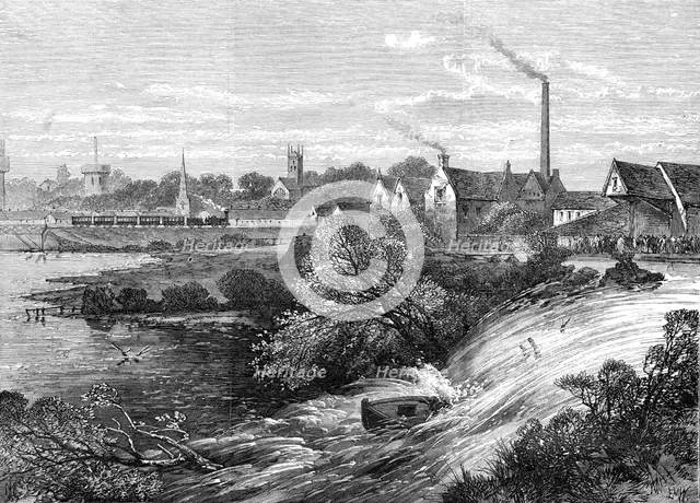 Bursting of the Napton and Warwick Canal, 1869. Creator: Unknown.