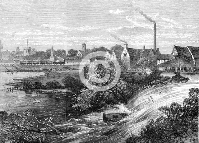 Bursting of the Napton and Warwick Canal, 1869. Creator: Unknown.
