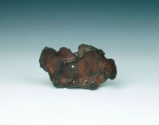 Burr wood tray, China, 1644-1911. Creator: Unknown