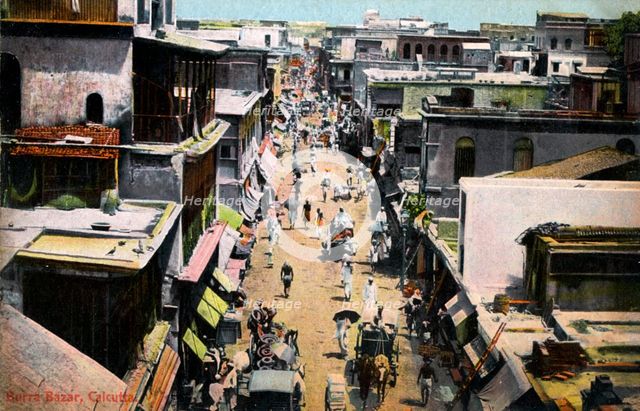 Burra Bazar, Calcutta, India, early 20th century. Artist: Unknown