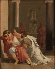 Burrhus, Nero's Tutor, Prostrating Himself before his Sovereign Lord, 1816. Creator: Otto Wallgren