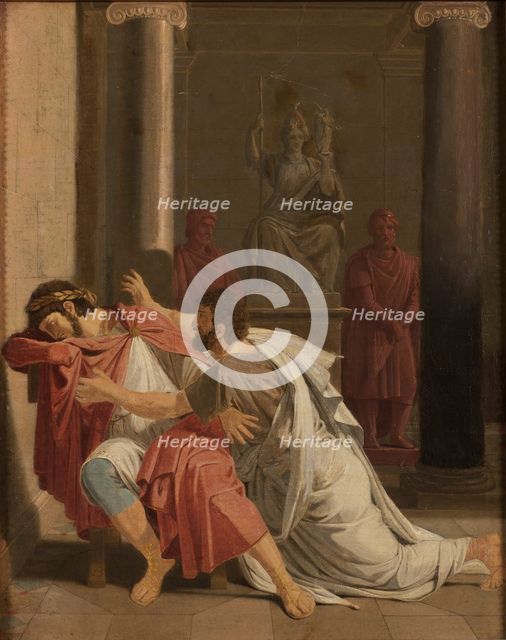 Burrhus, Nero's Tutor, Prostrating Himself before his Sovereign Lord, 1816. Creator: Otto Wallgren.
