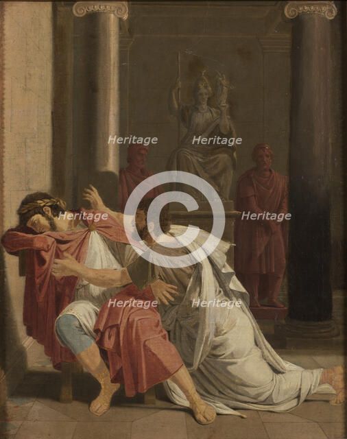 Burrhus, Nero's Tutor, Prostrating Himself before his Sovereign Lord, 1816. Creator: Otto Wallgren.