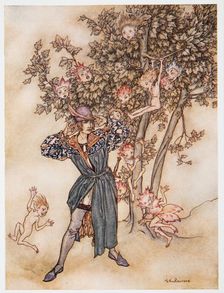 Burthen (dispersedly) Hark Hark! illustration from The Tempest 1926