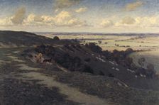 Bury Hill and Village with a View of the North Downs c1879-1919. Artist: Jose Weiss