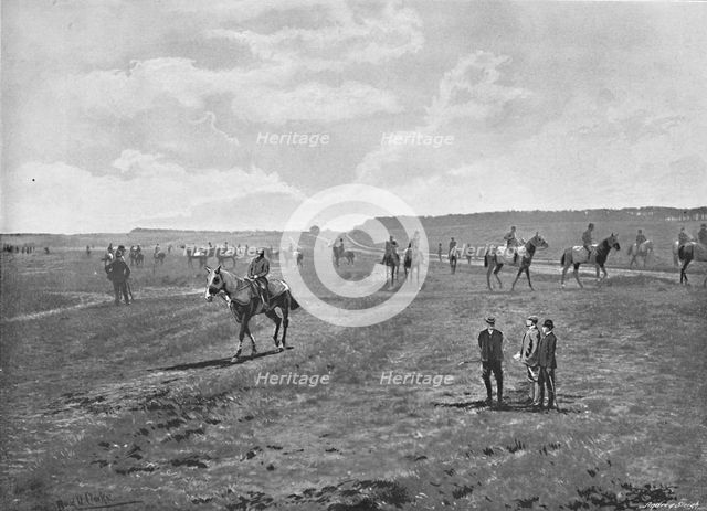 'Bury Hills, Newmarket', c1896. Artist: HR Sherborn.