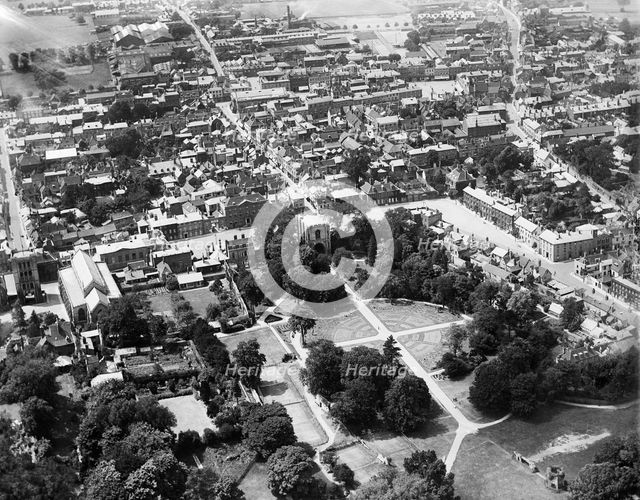 Bury St Edmunds, Suffolk, 1920. Artist: Aerofilms.