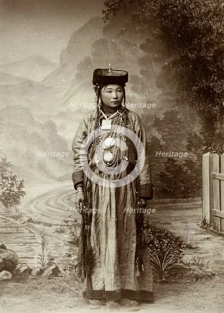 Buryat girl from the Aginsk Duma, 1895-1939. Creator: L Veniukov.