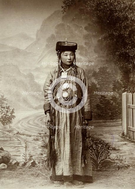 Buryat girl from the Aginsk Duma, 1895-1939. Creator: L Veniukov.