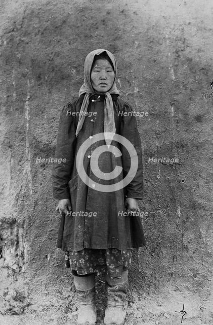 Buryat girl, late 19th cent - early 20th cent. Creator: I Popov.